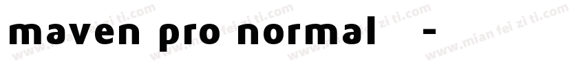 maven pro normal字体字体转换